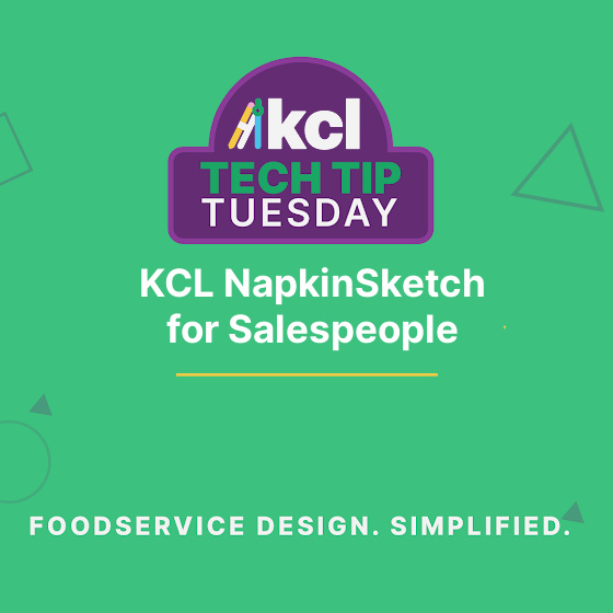 KCL NapkinSketch for Foodservice Equipment Salespeople