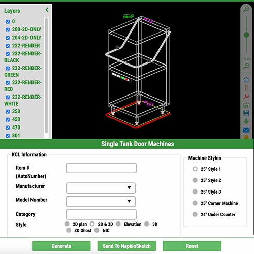 Screenshot of KCL's Custom Blocks feature