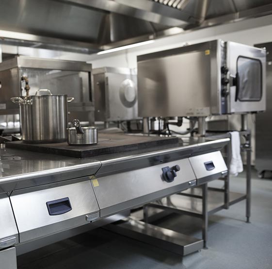 A picture showing commercial kitchen products that a foodservice manufacturer may place in KCL to expand their product reach.