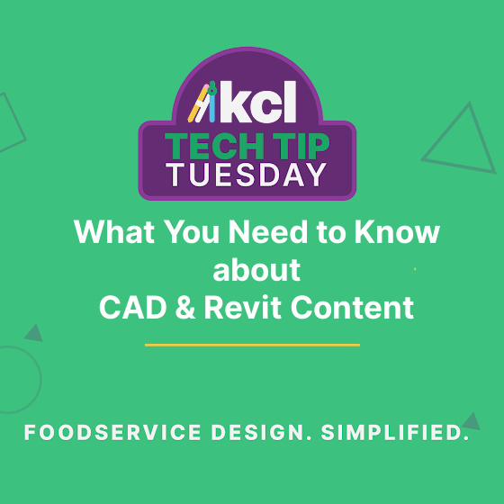 CAD and Revit content for commercial kitchen design