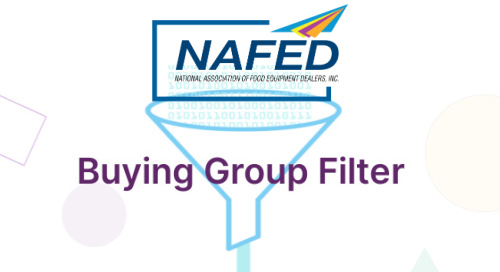 KCL foodservice design software announces a new buying group filter for NAFED